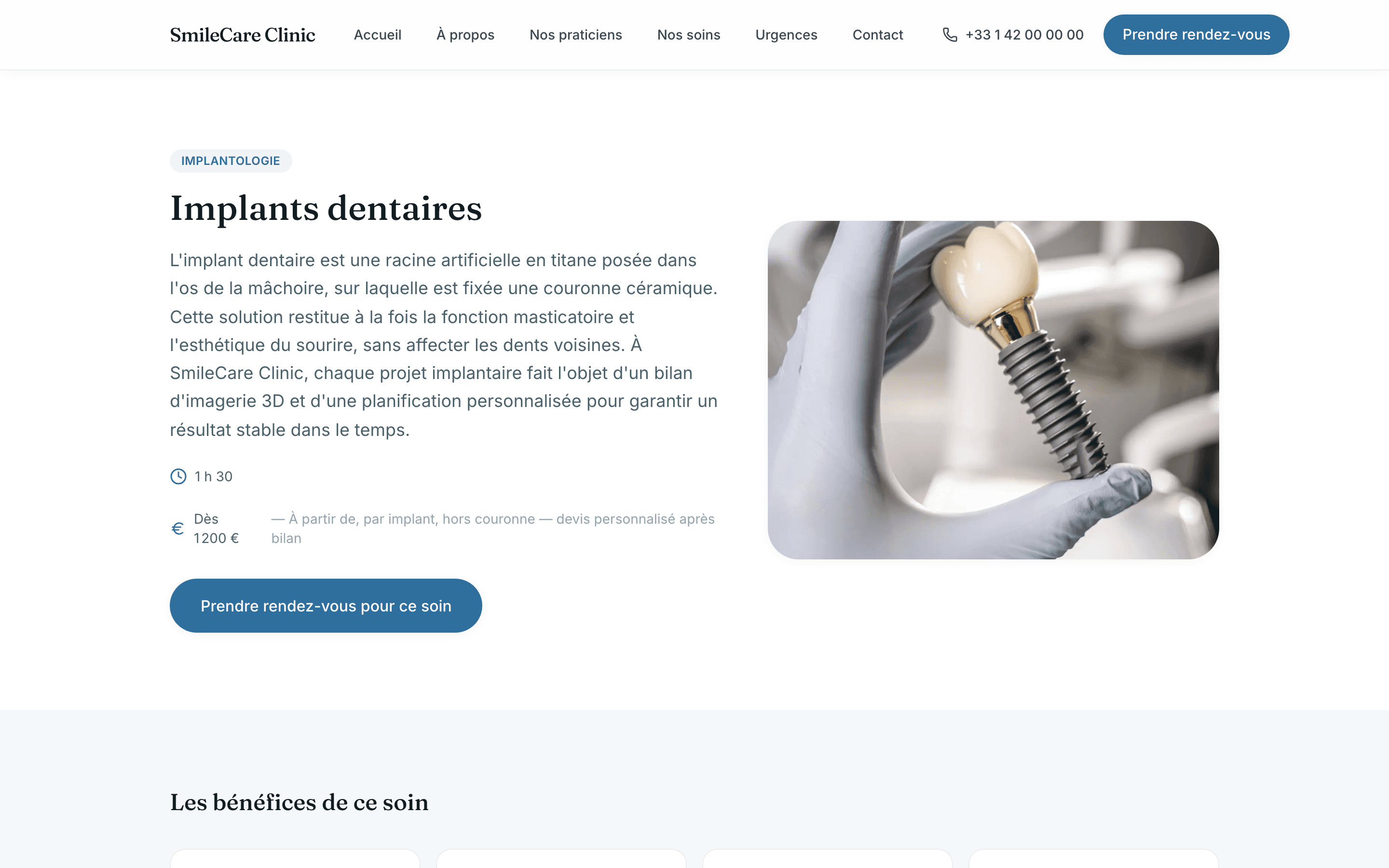 Capture d'écran de la page Une pédagogie qui désamorce l'appréhension